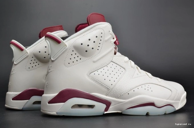 white 384664-116 6 Maroon Retro Air Jordan 0814